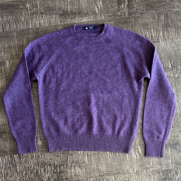 J. Crew Other - J. Crew Men's Purple 100% Lambswool Crewneck Sweater